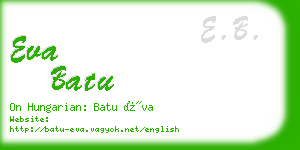 eva batu business card